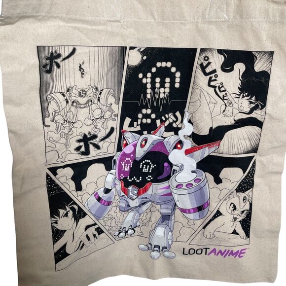Loot Anime Tote Bag Lootcrate Book Shoulder Bag Canvas Graphic Printed - Picture 6 of 6